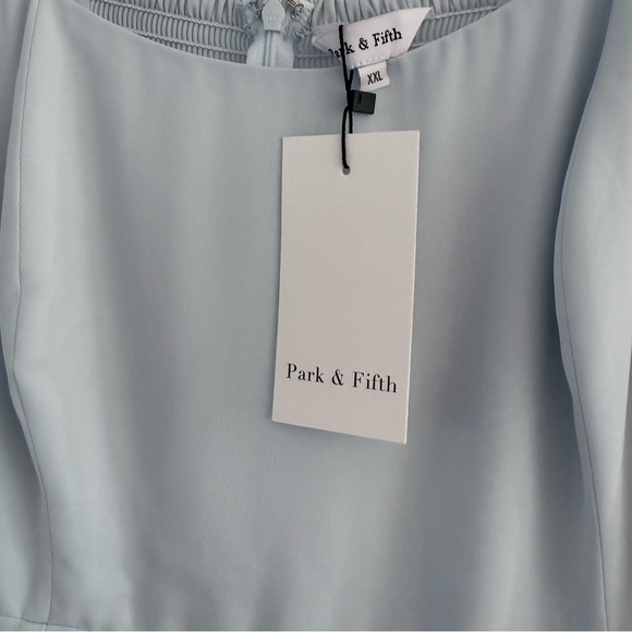 NWT PARK & FIFTH Riley Maxi Dress Celeste Powder Blue XXL - Picture 8 of 12